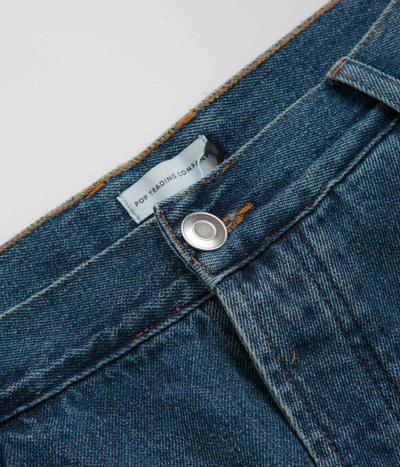 Pop Trading Company DRS Pants in Washed Denim