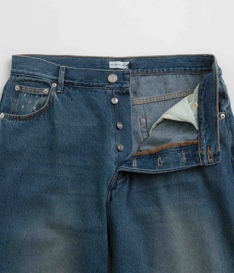 Pop Trading Company DRS Pants in Washed Denim
