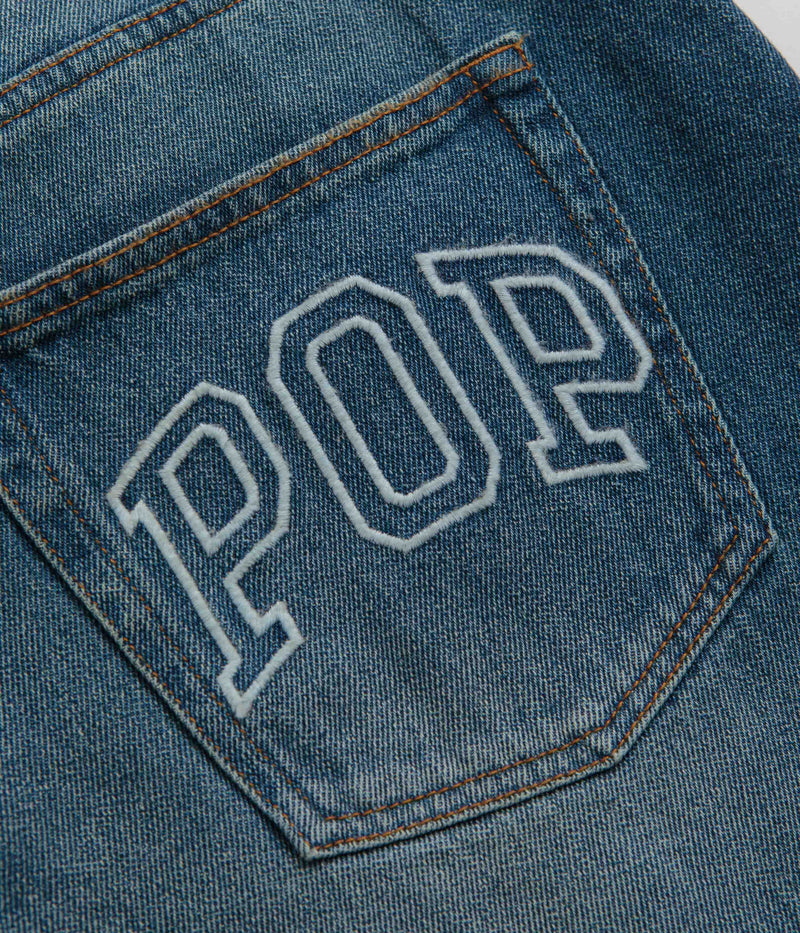 Pop Trading Company DRS Pants in Washed Denim