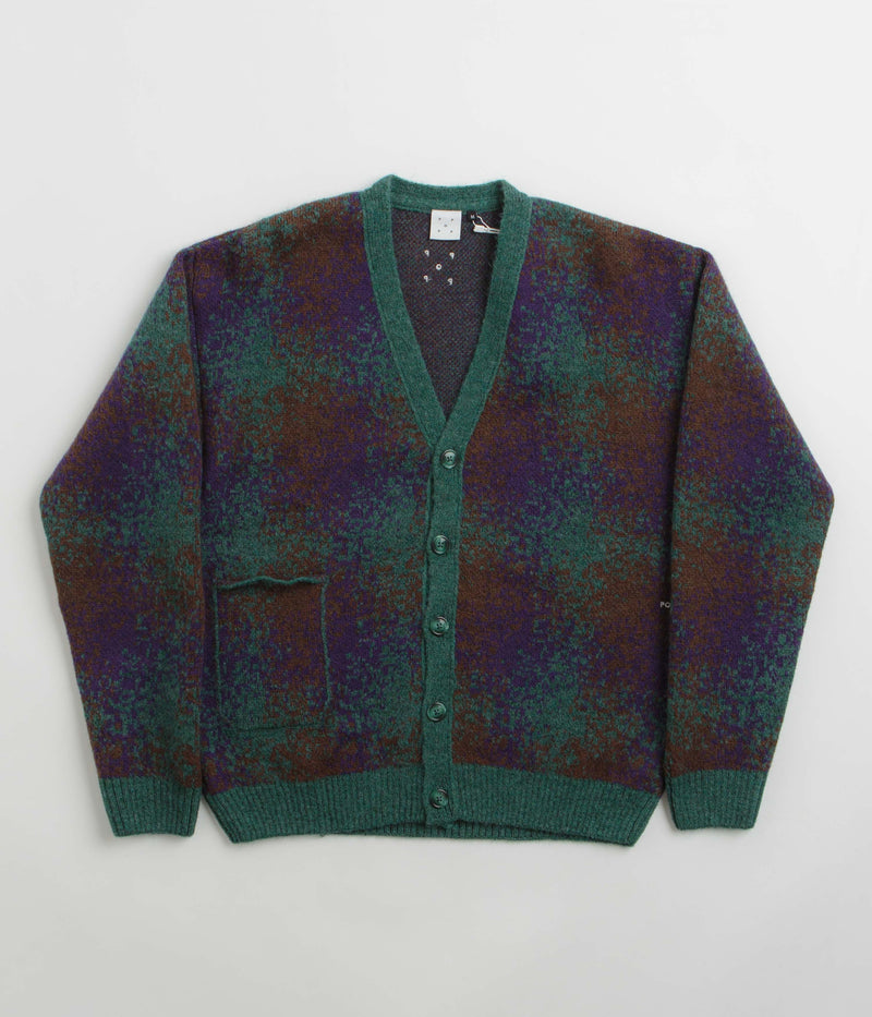 Pop Trading Company Knitted Cardigan in Multicolour and Multicolour
