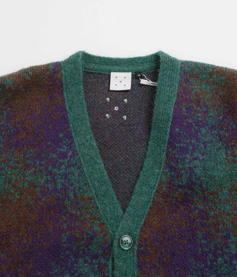 Pop Trading Company Knitted Cardigan in Multicolour and Multicolour