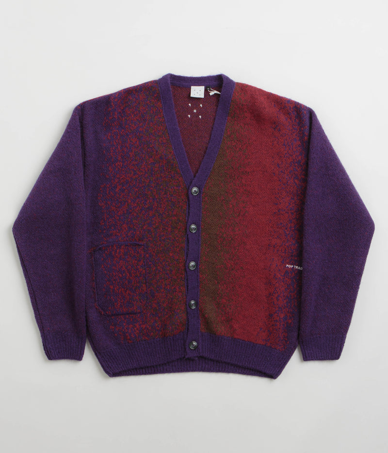 Pop Trading Company Knitted Cardigan in Multicolour