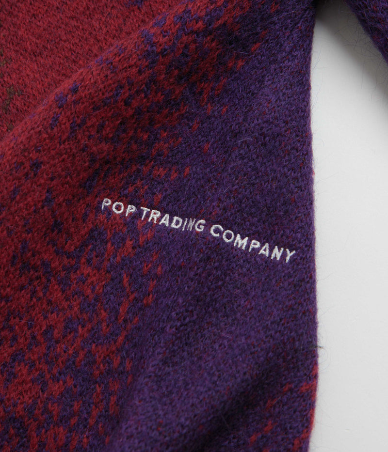 Pop Trading Company Knitted Cardigan in Multicolour