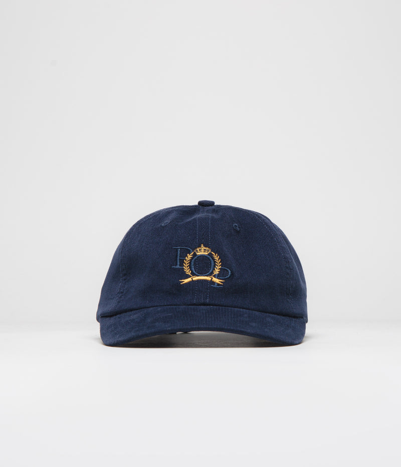 Pop Trading Company Minicord Crest Cap in Navy