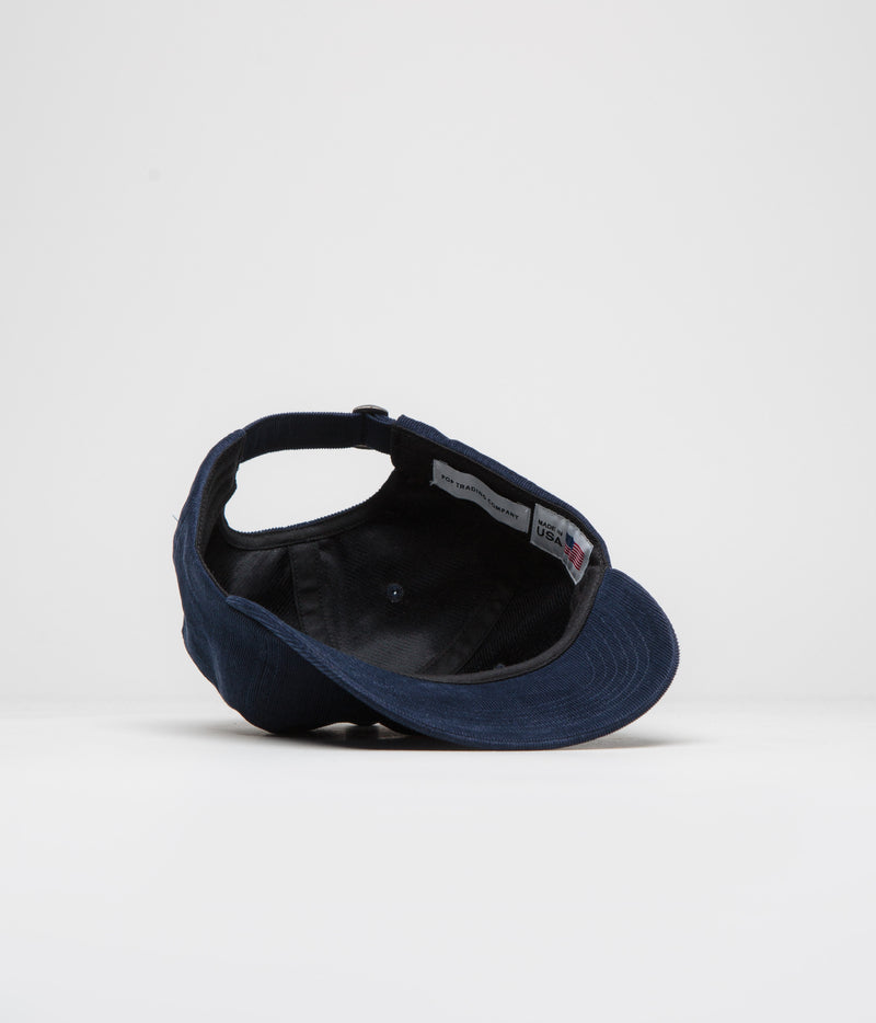 Pop Trading Company Minicord Crest Cap in Navy