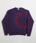 Pop Trading Company O Knitted Crewneck Sweatshirt in Mysterioso