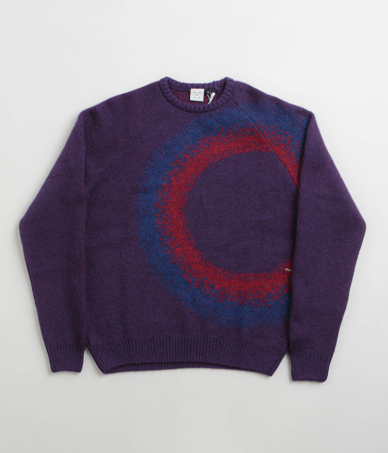 Pop Trading Company O Knitted Crewneck Sweatshirt in Mysterioso