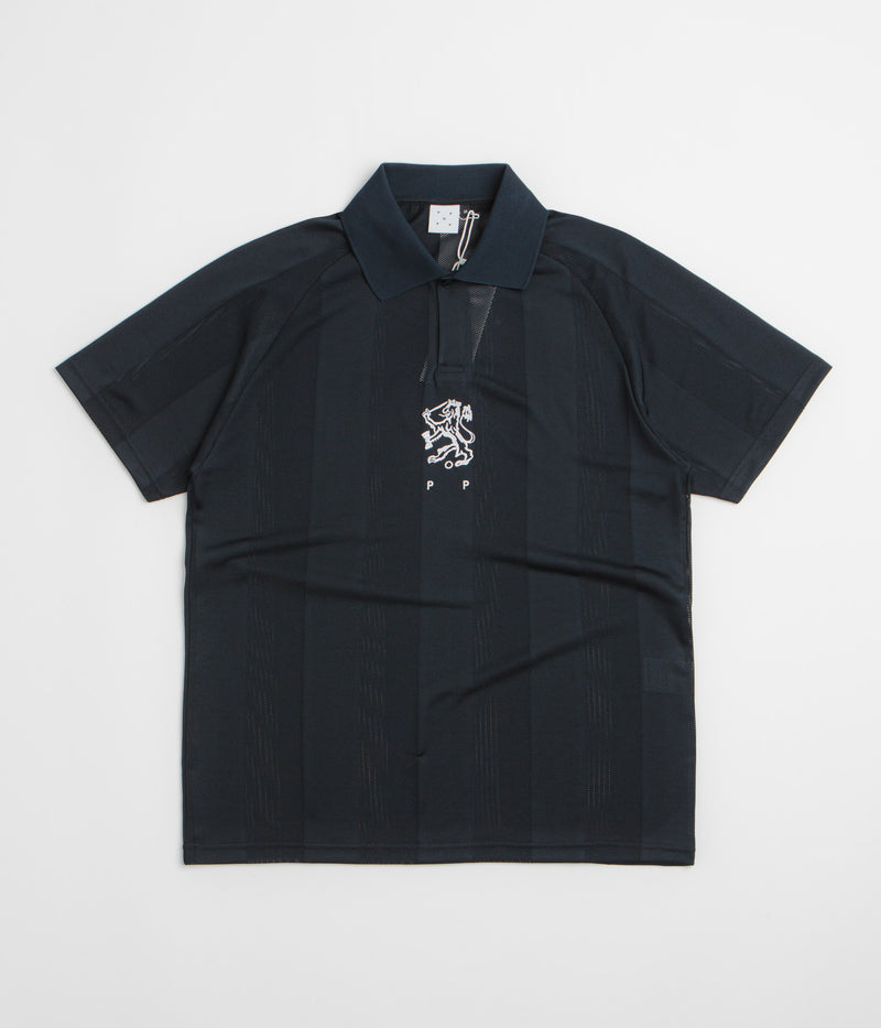 Pop Trading Company Sportif Cub Short Sleeve Shirt in Navy