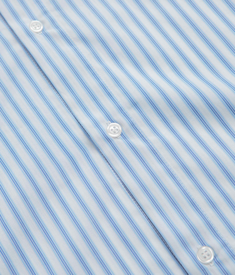 Pop Trading Company Striped Logo Shirt in White
