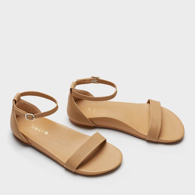 Sécra Willow tan leather sandals
