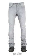 Premium Stacked Denim - Lt Grey
