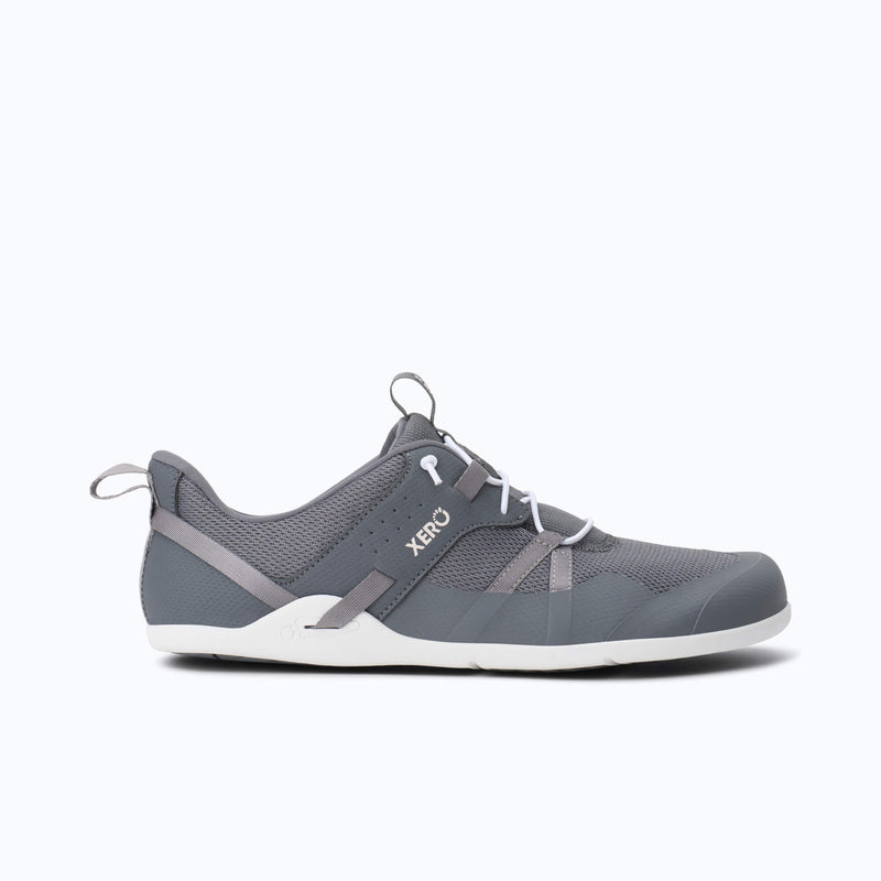 Xero Shoes Prio Coast Men Shoe in Steel Gray with Toe Facing Right