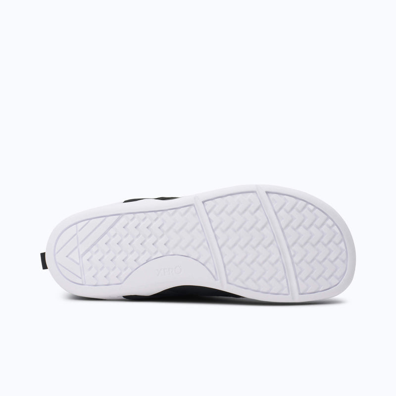 Xero Shoes Prio Coast Women Shoe in Black with White Outsole Toe Facing Right
