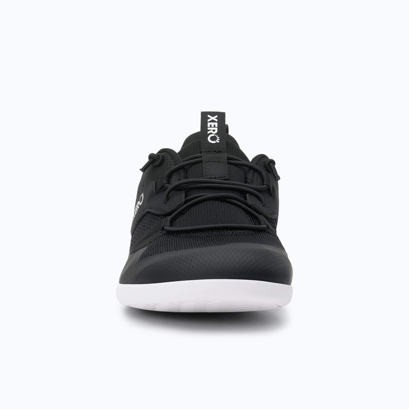 Xero Shoes Prio Coast Women Shoe in Black with White Sole Toe Facing Front