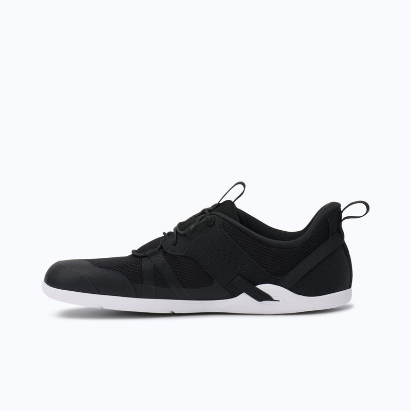 Xero Shoes Prio Coast Women Shoe in Black with White Sole Toe Facing Left