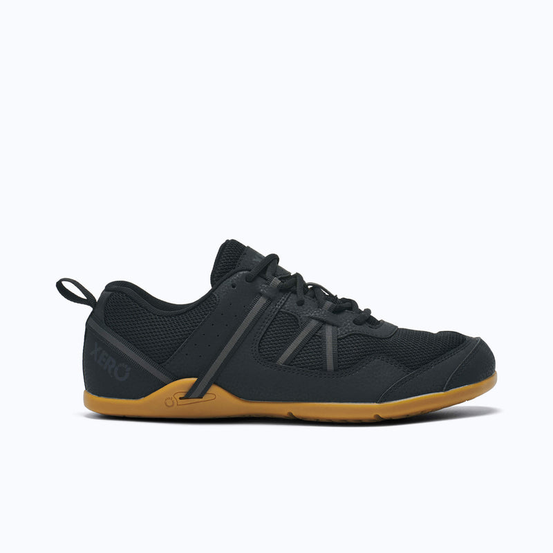 Xero Shoes Prio Men Shoe in Black with Toe Facing Right