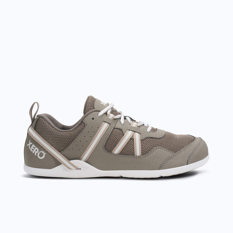 Xero Shoes Prio Men Shoe in Cement Gray with Toe Facing Right