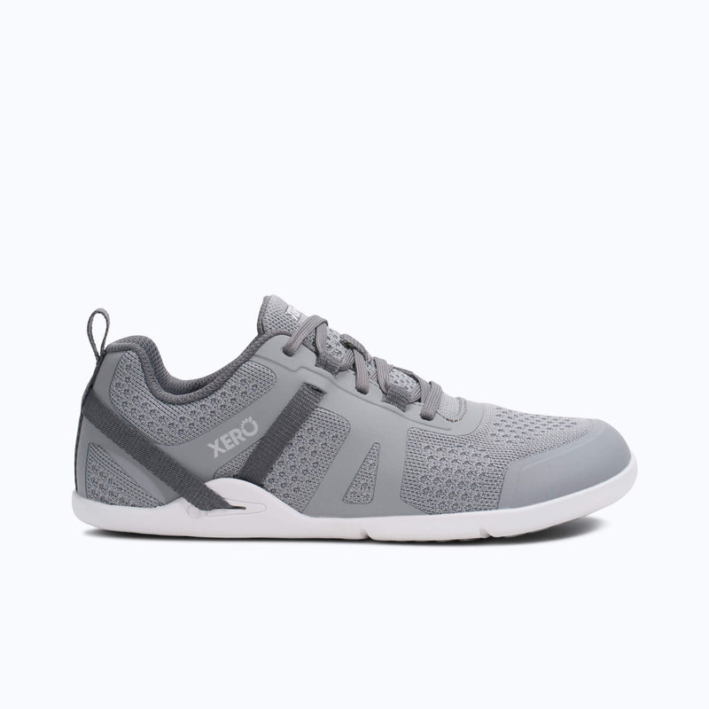 Xero Shoes Prio Neo Women Snearker at Gray with Toe Facing Right