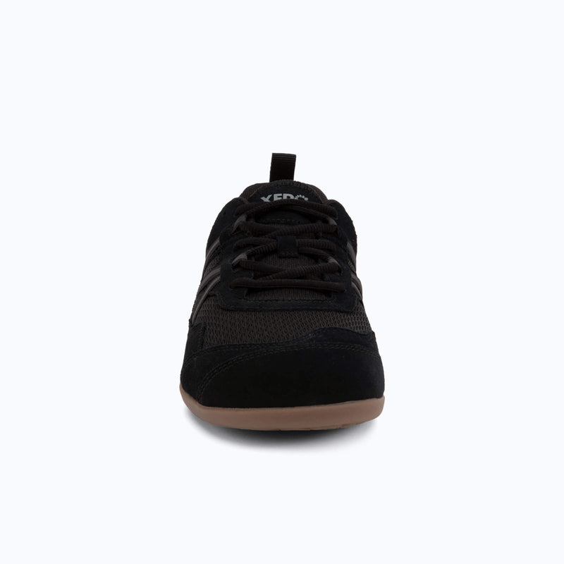 Xero Shoes Prio Suede - Men Shoe in Black with Toe Facing Front