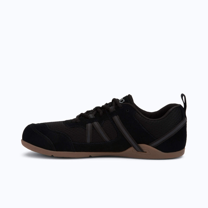 Xero Shoes Prio Suede - Men Shoe in Black with Toe Facing Left
