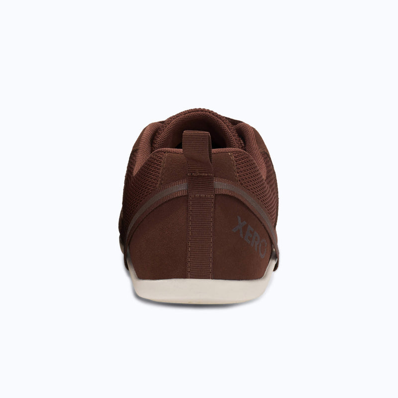 Xero Shoes Prio Suede - Men Shoe in Brown with Toe Facing Back