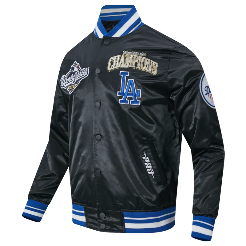 PRO STANDARD LOS ANGELES DODGERS MEN'S MLB WORLD SERIES 2025 PRO SATIN YD RIB JACKET