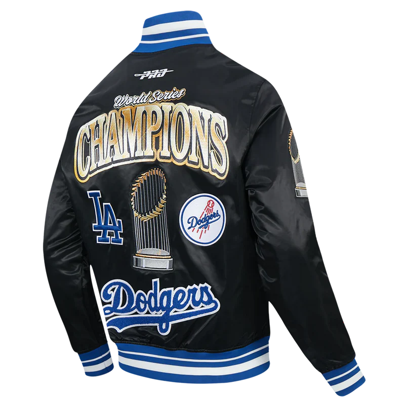PRO STANDARD LOS ANGELES DODGERS MEN'S MLB WORLD SERIES 2025 PRO SATIN YD RIB JACKET