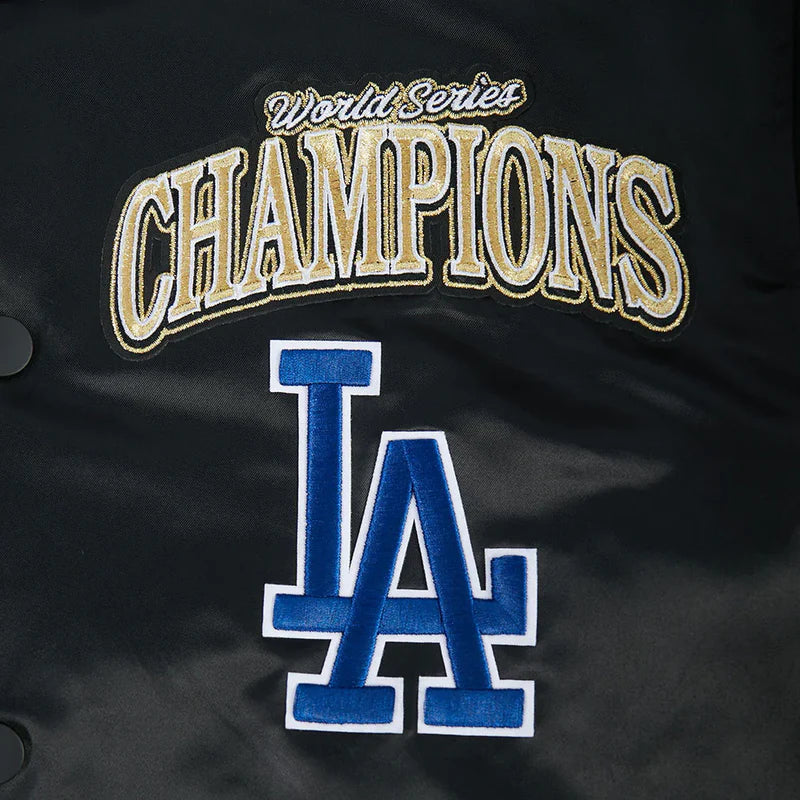 PRO STANDARD LOS ANGELES DODGERS MEN'S MLB WORLD SERIES 2025 PRO SATIN YD RIB JACKET
