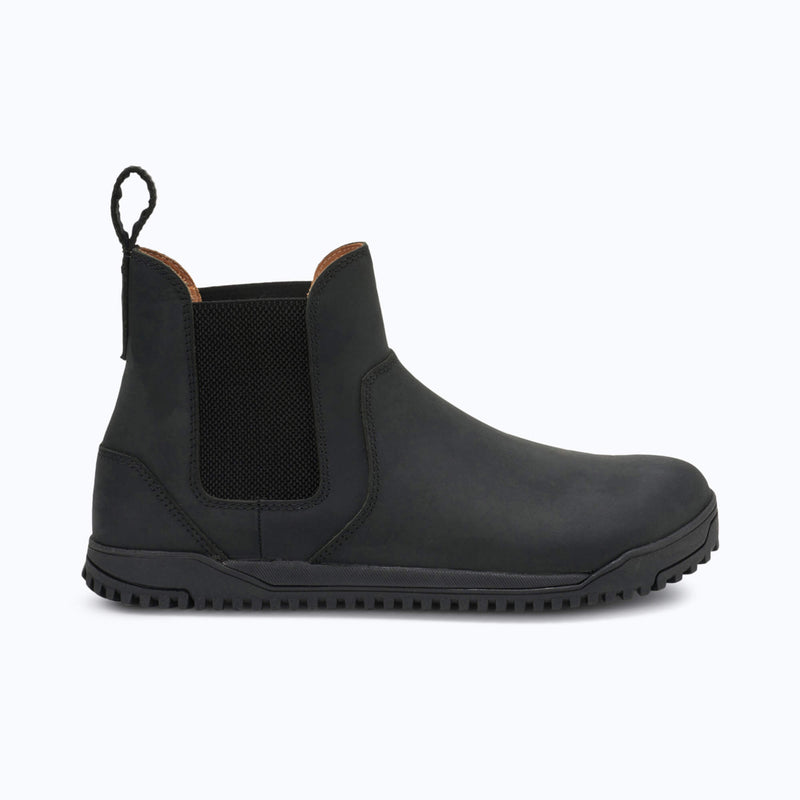 Xero Shoes Ridgeway Chelsea Men Boot in Black with Toe Facing Right
