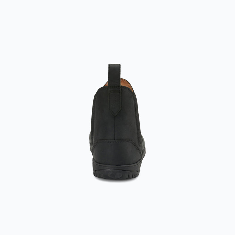 Xero Shoes Ridgeway Chelsea Men Boot in Black with Toe Facing Back