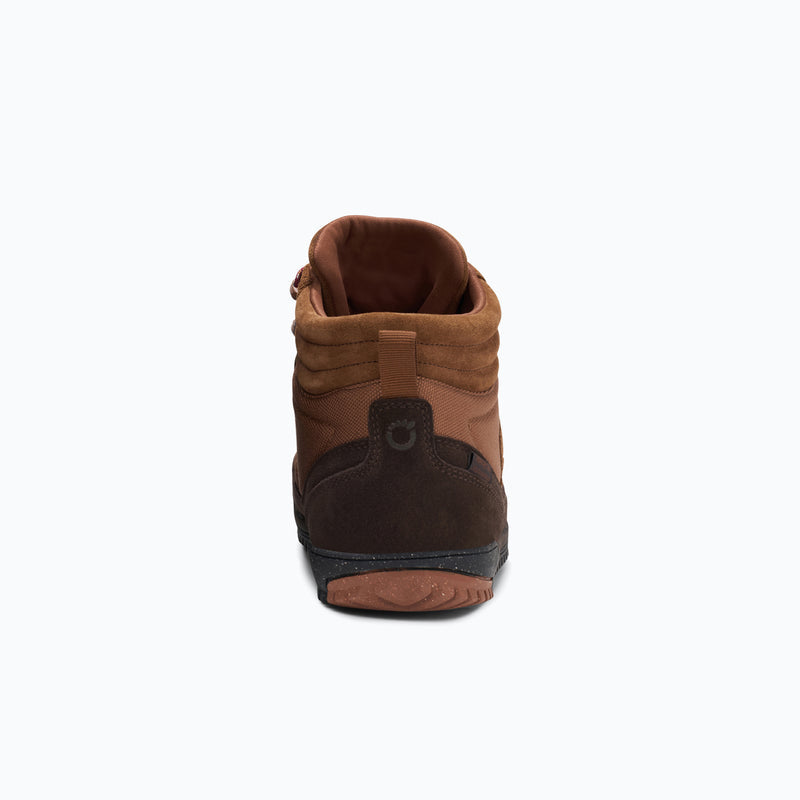 A Rear View of Xero Shoes Ridgeway Men Boot in Brown
