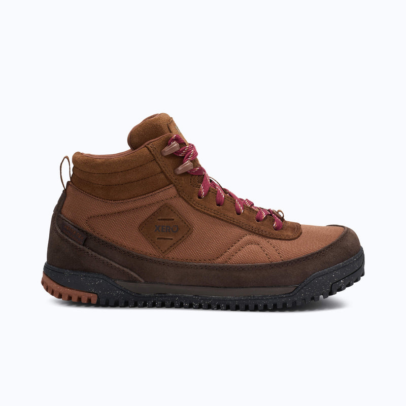 Xero Shoes Ridgeway Women Boot in Brown with Toe Facing Right