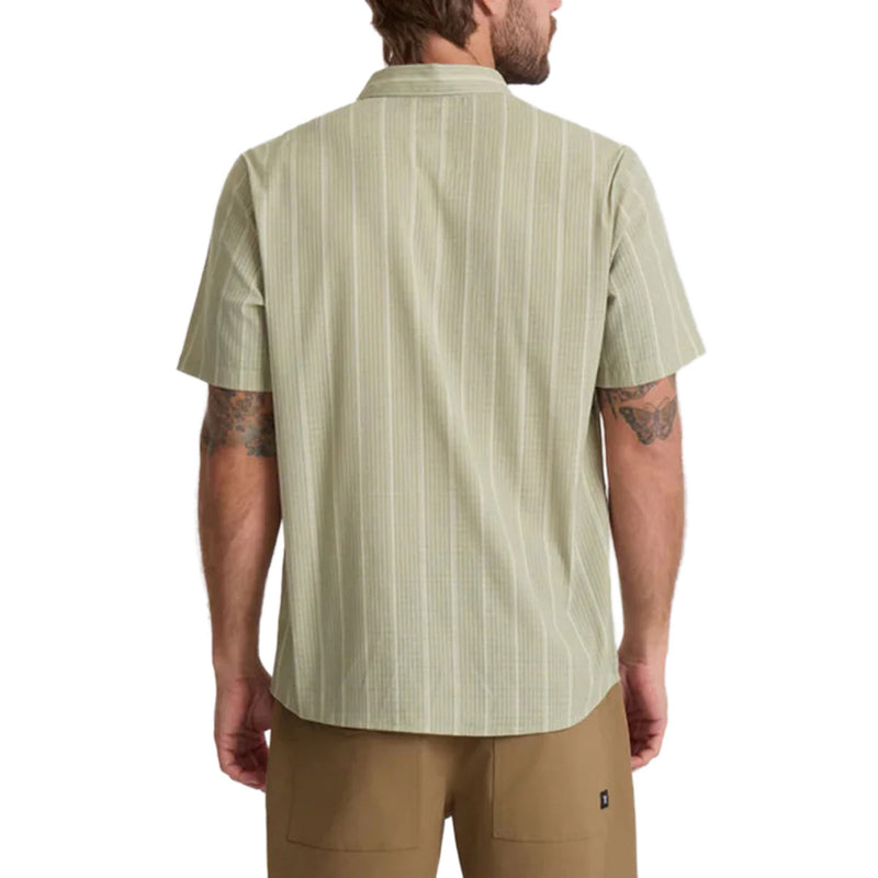 Roark Bless Up Shirt - Sage Stripe