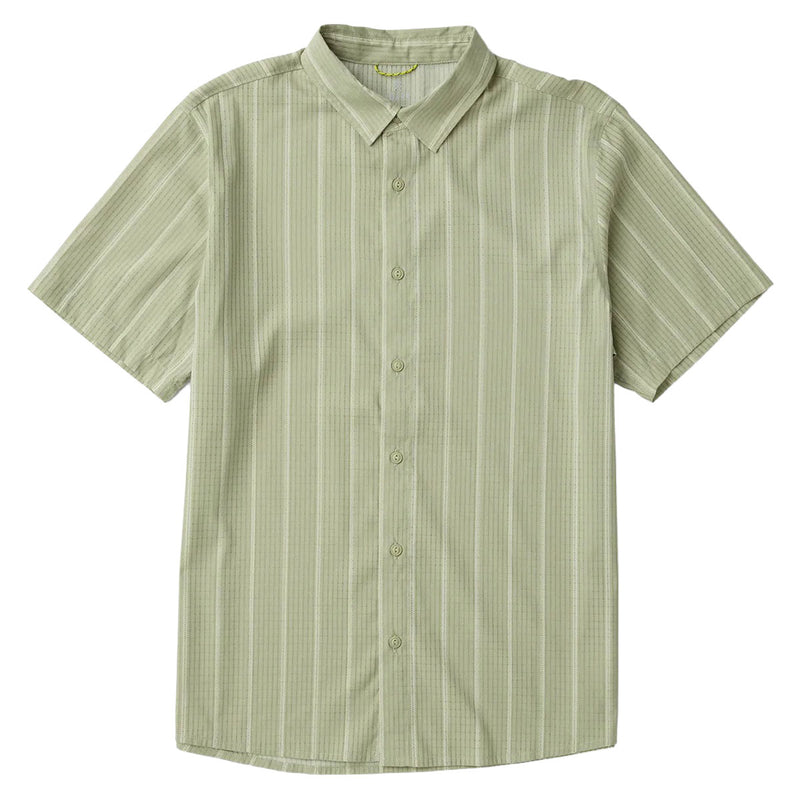 Roark Bless Up Shirt - Sage Stripe