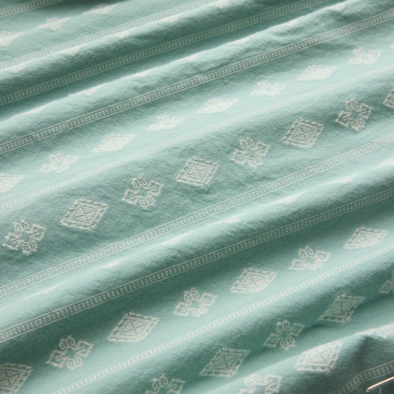 Roark Gonzo Woven Shirt - Hazy Blue Jacquard