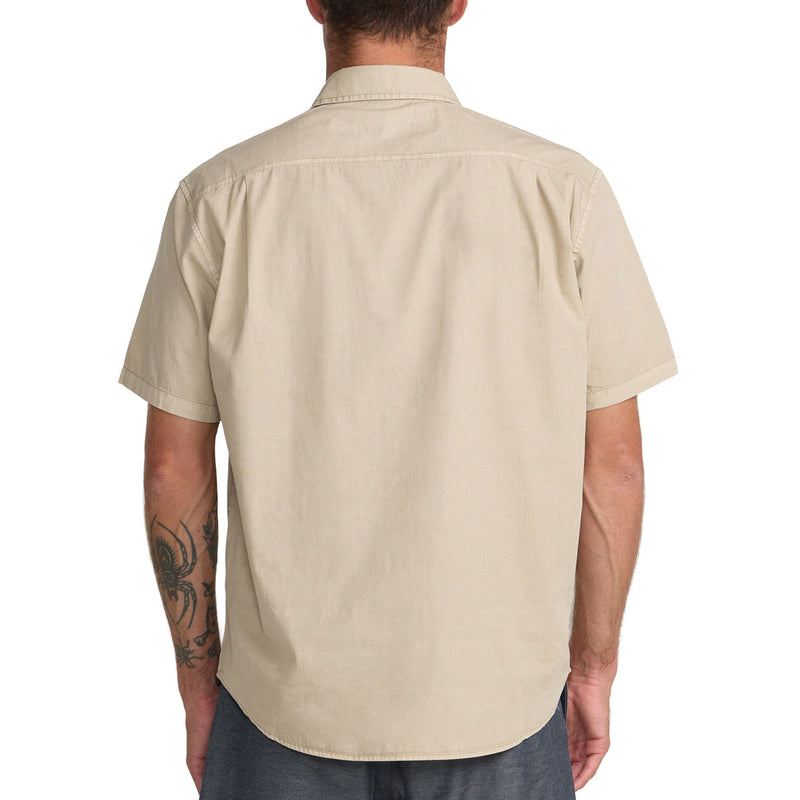 RVCA ANP Short Sleeve Shirt - Light Khaki
