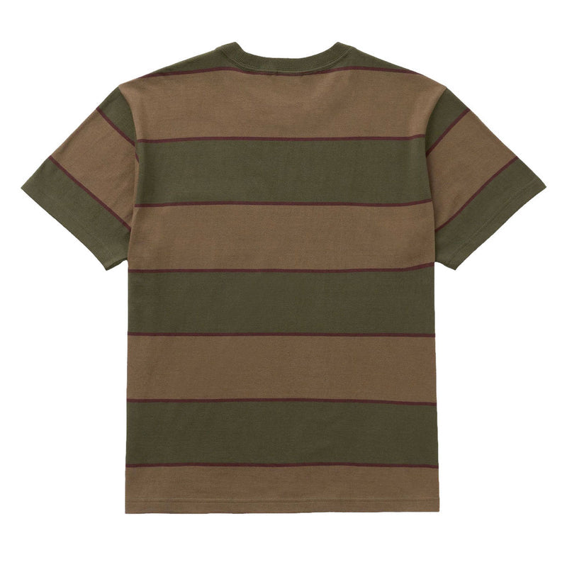 RVCA Dayshift Stripe Pocket T-Shirt - Fatigue