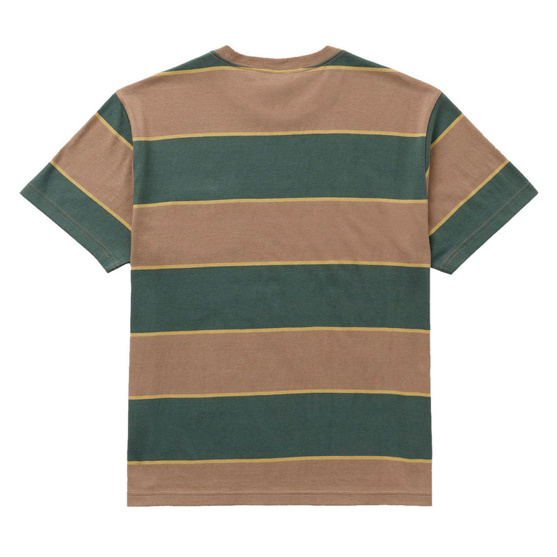 RVCA Dayshift Stripe Pocket T-Shirt - Sonora Brown