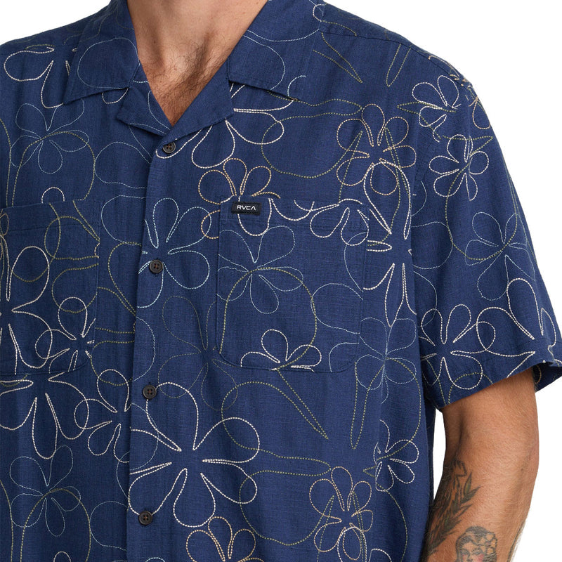 RVCA Full Bloom Shirt - Indigo
