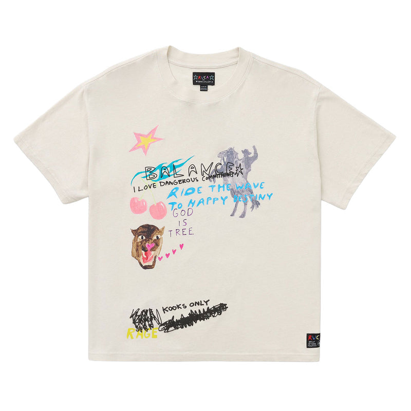 RVCA Ride The Wave Hemp T-Shirt - Ceramic