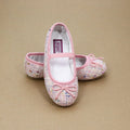 L'Amour Shoes Toddler Girls Sabrina Pink Tweed Ballet Flat