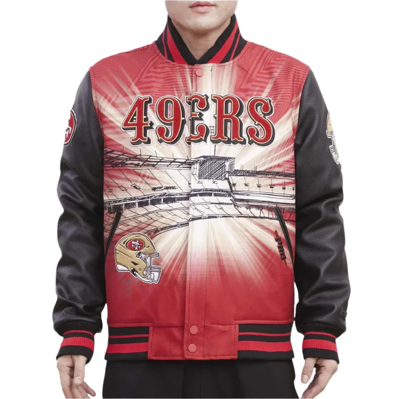 San Francisco 49er Remix Varsity Jkt
