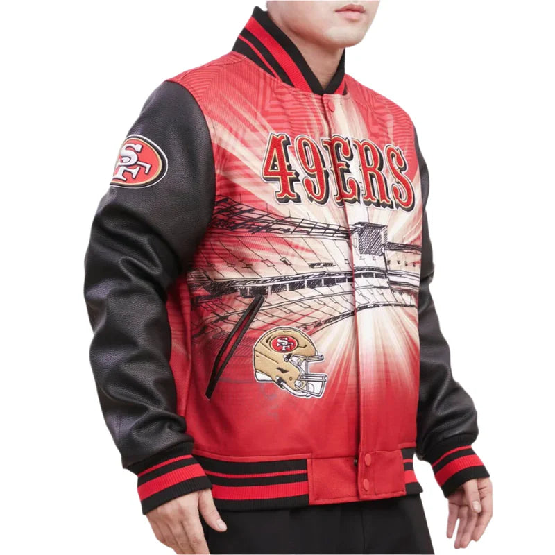 San Francisco 49er Remix Varsity Jkt