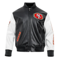 SAN FRANCISCO 49ERS CITY SIGNATURE M LEATHER VARSITY JACKET