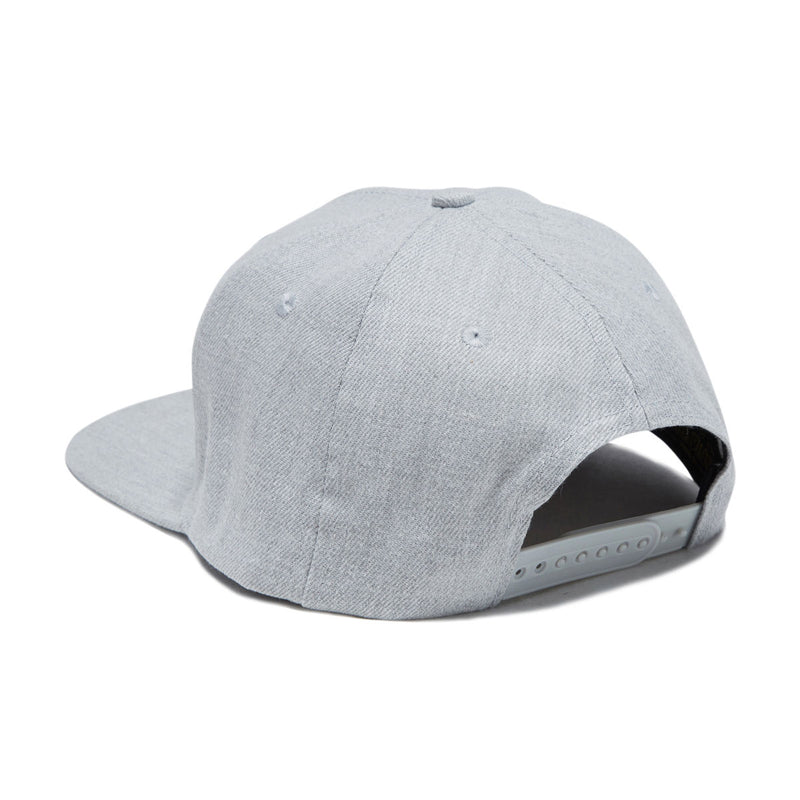 Santa Cruz Cruz Label Snapback Hat - Heather Grey/White/Silver