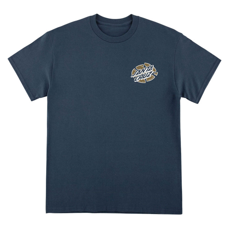 Santa Cruz Grabke Exploding Dot T-Shirt - Blue Dusk