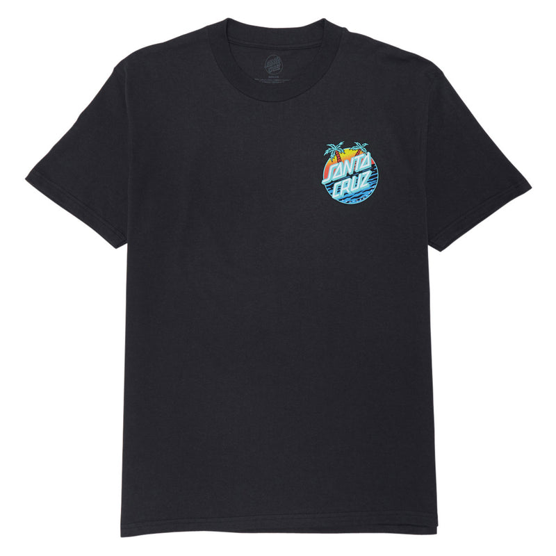 Santa Cruz Retreat Dot T-Shirt - Vintage Black