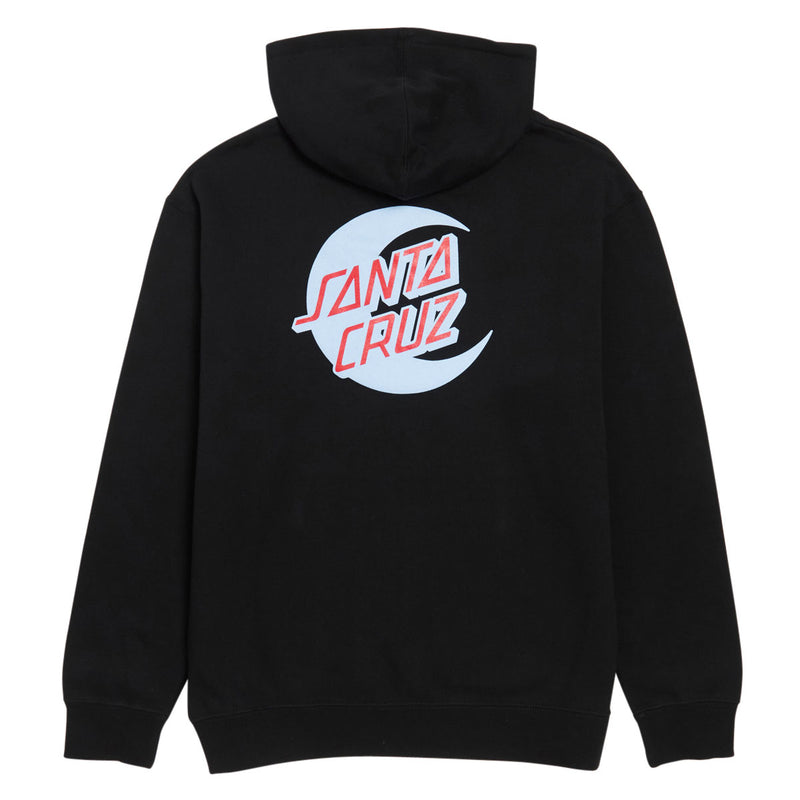 Santa Cruz Womens 2 Tone Moon Dot Hoodie - Black