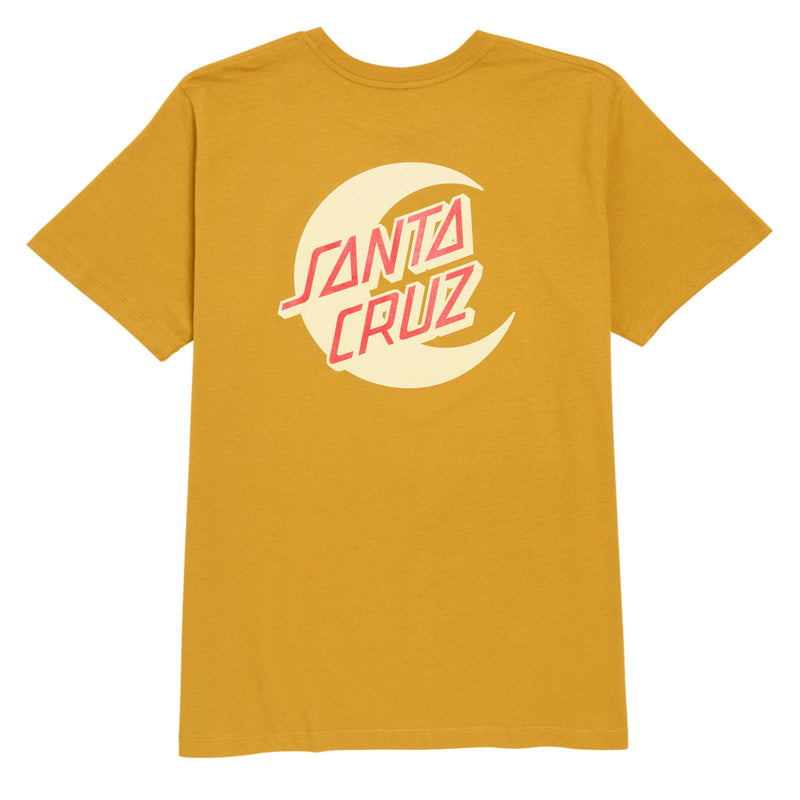 Santa Cruz Womens 2 Tone Moon Dot T-Shirt - Old Gold