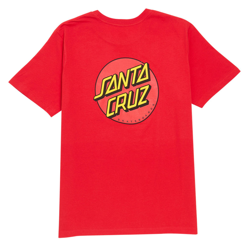 Santa Cruz Womens Classic Dot T-Shirt - Team Red